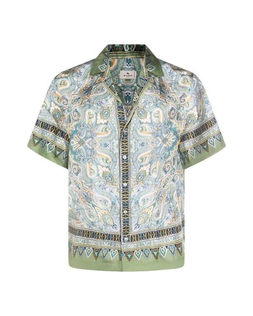 Etro Green Shirts _Se for men