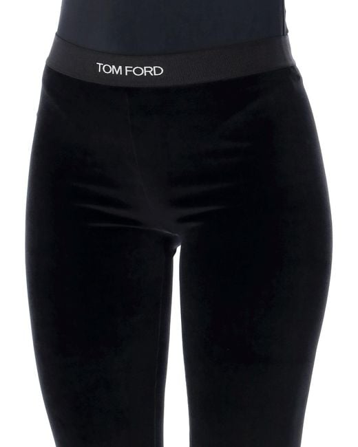 Tom Ford Black Branded Leggings