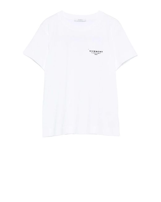 Givenchy White T-Shirts And Polos