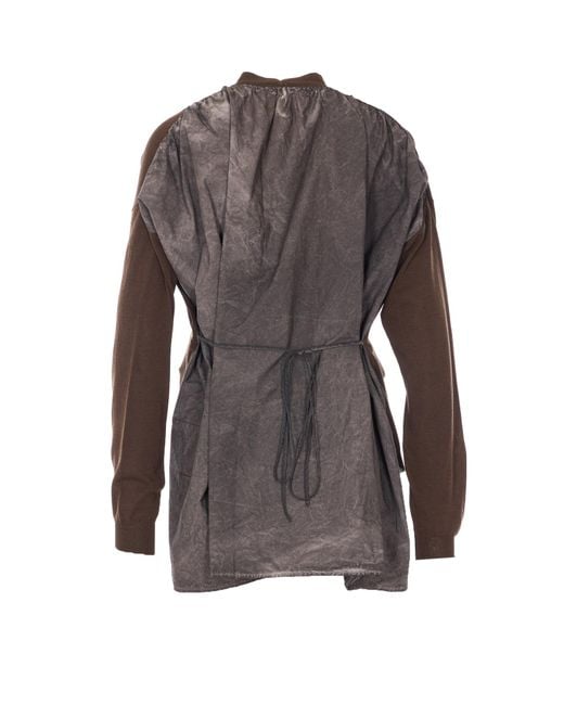 Uma Wang Gray Sweaters Cotton
