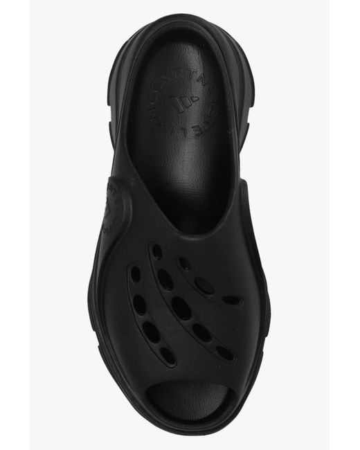 Adidas By Stella McCartney Black Platform Slides