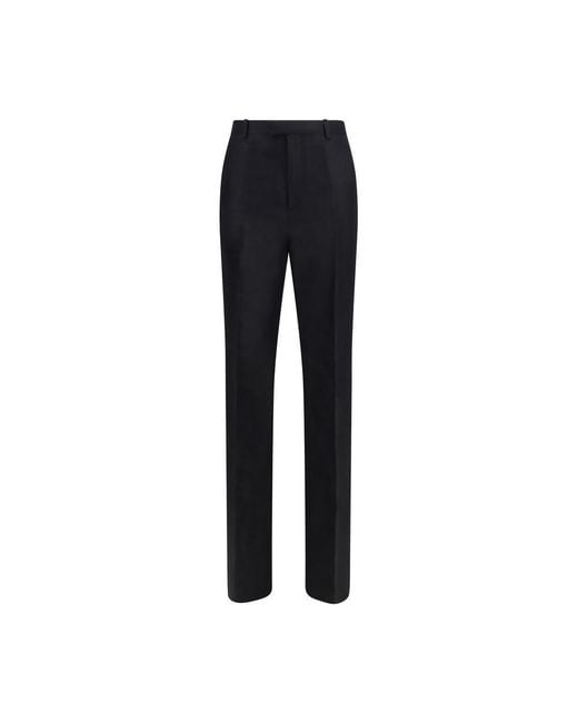 Gucci Blue Silk Dress Pants