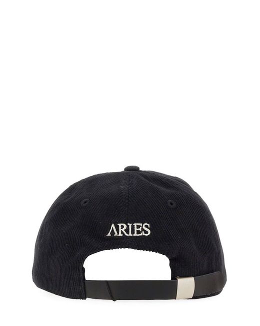 Aries Black Baseball Cap for men