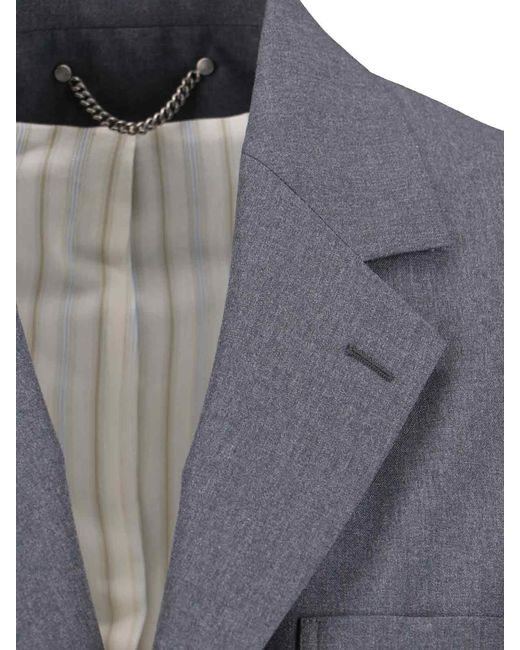 Golden Goose Deluxe Brand Gray Jackets Main Fabric: Virgin Wool for men