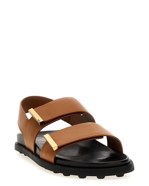 Tod's White 'N6M' Sandals