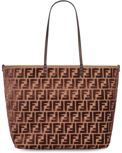 Fendi Brown Shopping Bag Large