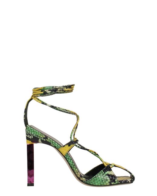 The Attico Adele Sandals In Leather - Lyst