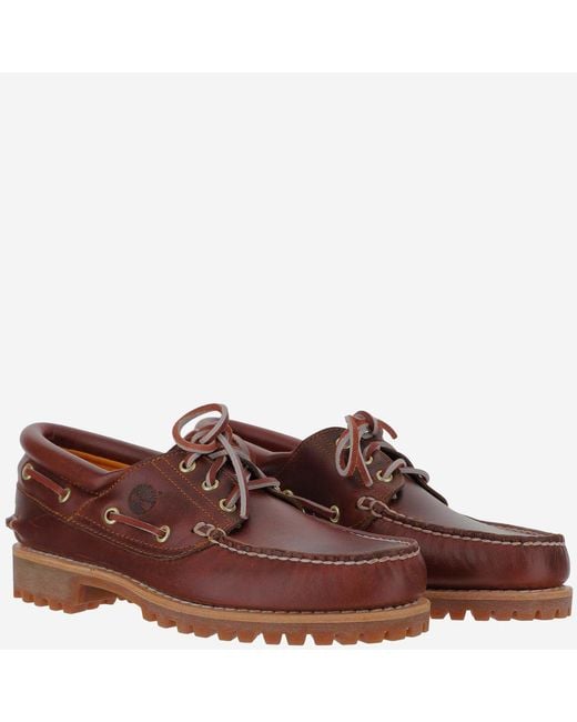 Timberland Brown Leather Loafers for men
