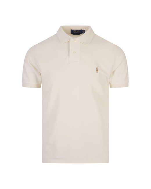 Ralph Lauren White Slim-Fit Polo Shirt for men