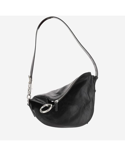 Burberry Black Small Knight Bag Calfskin Shoulder