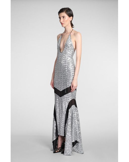 The Attico Metallic Saskia Midi Dress