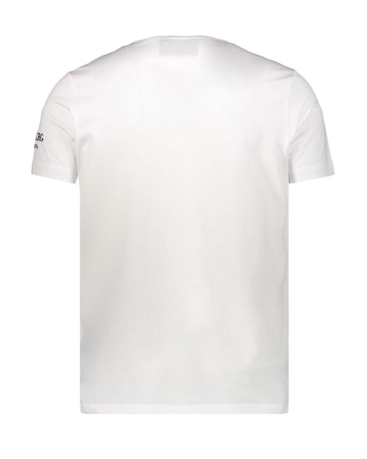 Iceberg White Printed Cotton T-Shirt for men