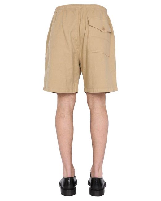 YMC Natural Paisley Jacquard Shorts for men