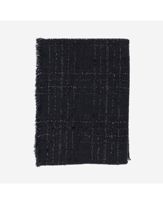 Faliero Sarti Black Adrienne Wool Blend Scarf
