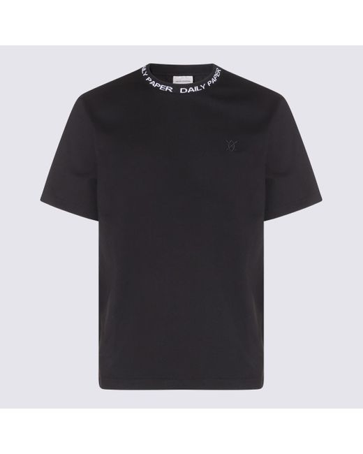 Daily Paper Black And Cotton T-Shirt for men