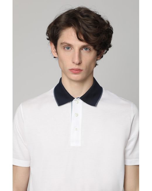 Paul & Shark Black Short Sleeve Cotton Polo Shirt for men