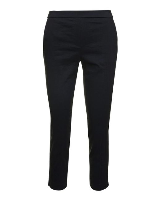 Theory Black Pull On Trousers