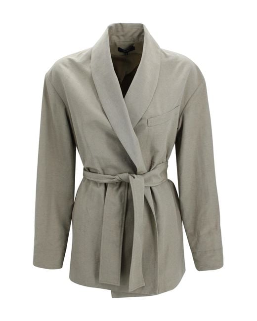 Soeur Gray Jackets Viscose