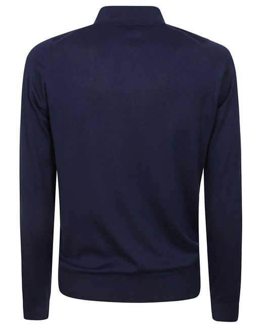 John Smedley Blue Bradwell Shirt Ls for men
