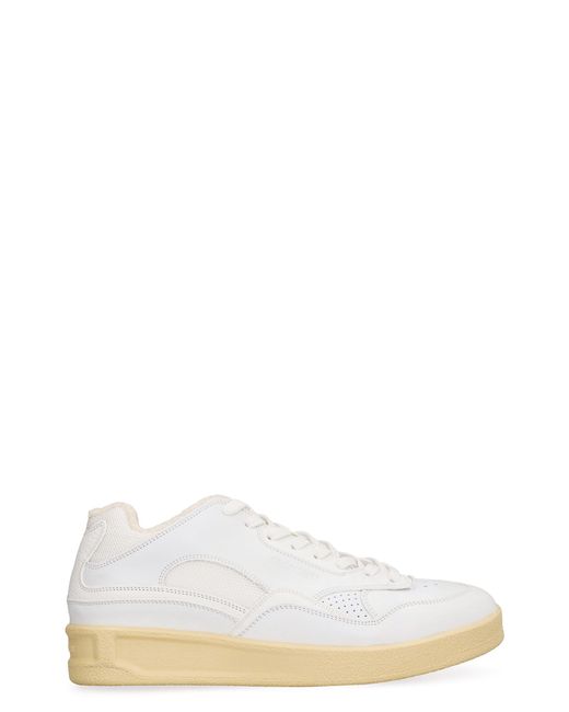 Jil Sander White Dragon Low-Top Sneakers Polyester Trainers for men