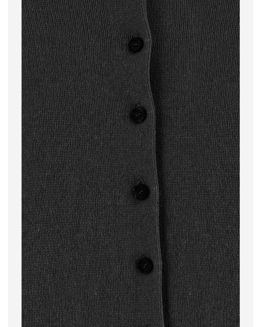 Khaite Black Turtleneck Sweater Wool-Cashmere
