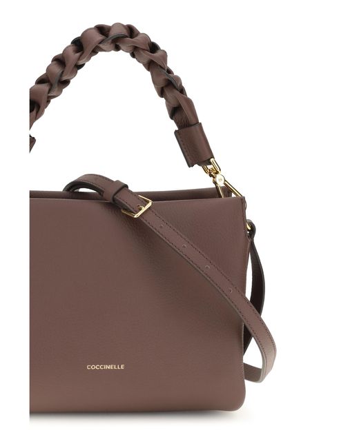 Coccinelle Brown Boheme Handbag Calf Leather Bos Taurus Handbags