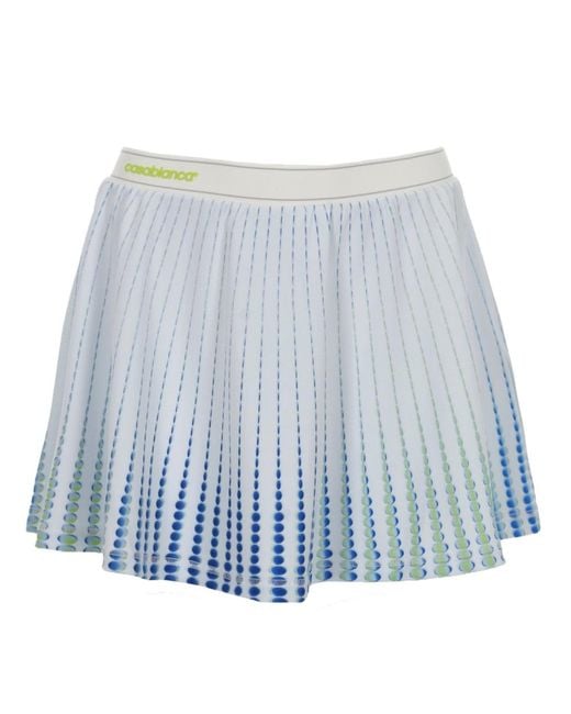 Casablanca Blue Mini Skirt Gradient Print Main: Polyester