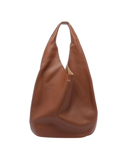 A.P.C. Brown Le Neige Shoulder Bag