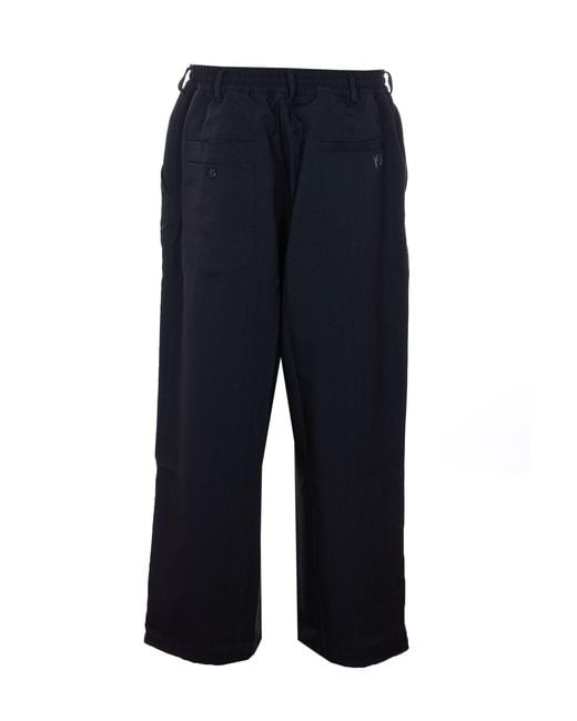 Y-3 Blue Trousers Polyester for men