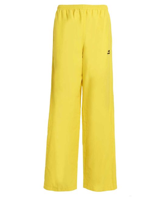 Balenciaga Yellow Tracksuit 3b Sports Icon Pants for men