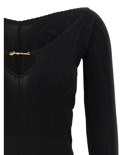 Jacquemus Black Le Haut Pralu Sweater, Cardigans