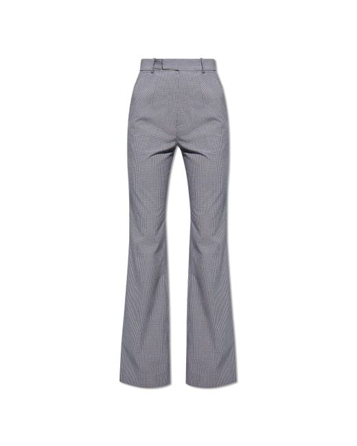Vivienne Westwood Gray 'ray' Checked Trousers,