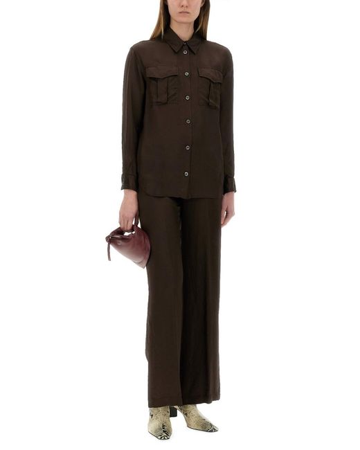 Aspesi Black Relaxed Fit Shirt Viscose