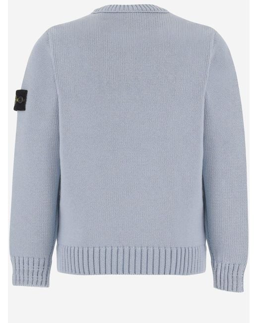 Stone Island Gray Girls Knit Sweater Cotton for men