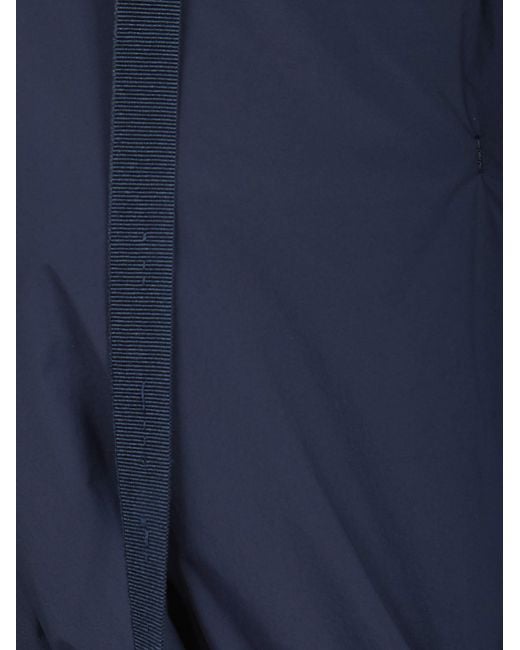 Herno Blue Hooded Belted Jacket