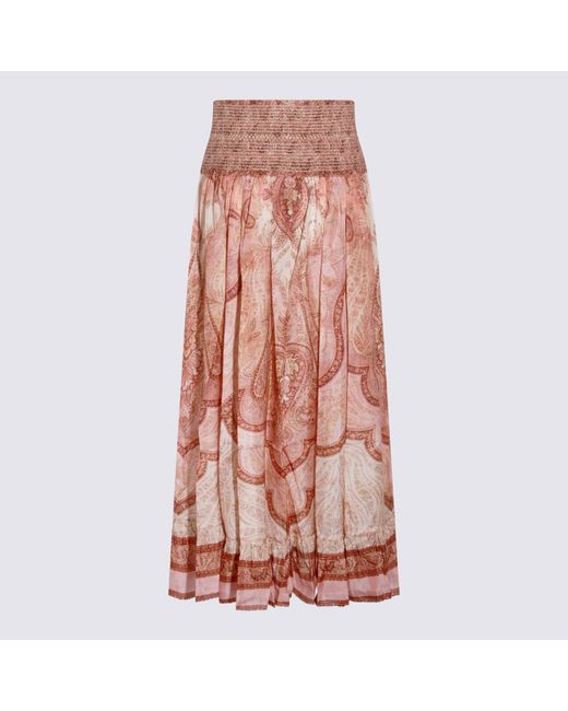 Zimmermann Pink Skirts _Silk