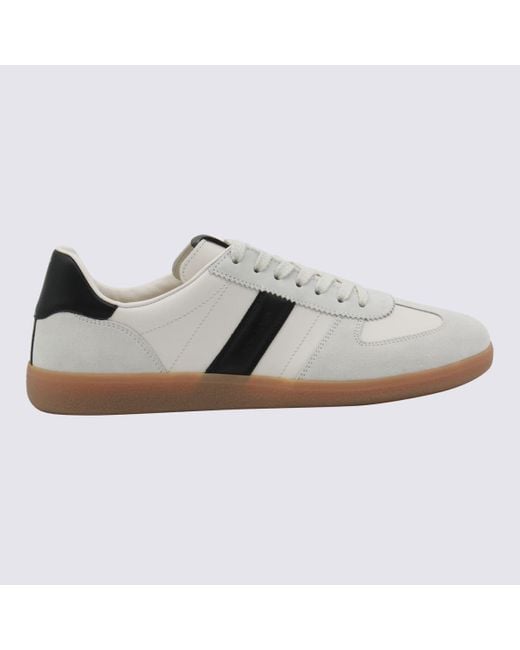 Tom Ford Gray Leather Sneakers for men