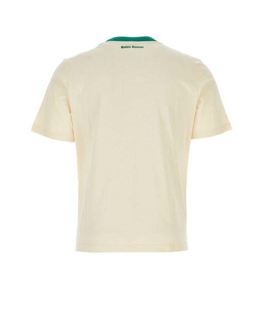 Wales Bonner White Cream Cotton Resilience T-Shirt for men