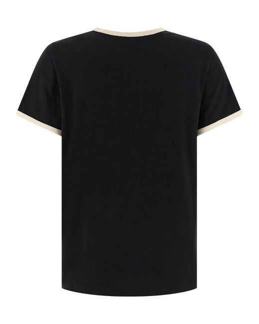 Moncler Black Flocked Logo T-Shirt