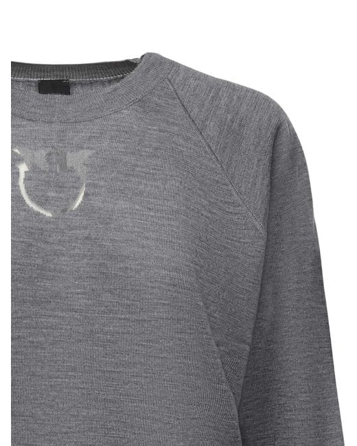Pinko Gray Sweaters Wool