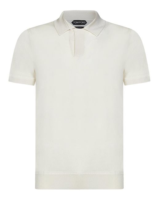 Tom Ford White Polo Shirt for men