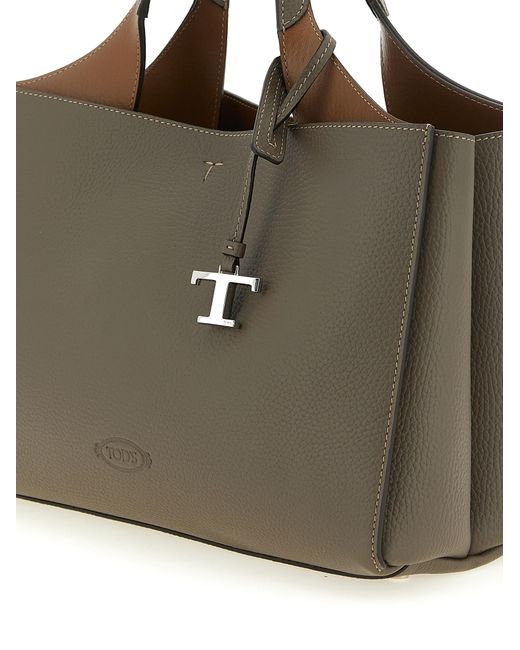 Tod's Brown Calfskin Handbag Bag