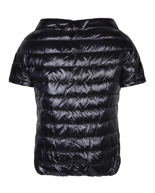 Herno Black Margherita Cape Jacket