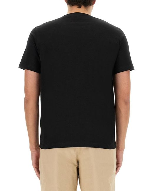 PS by Paul Smith Black T-Shirt With Logo for men