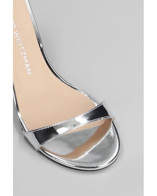 Stuart Weitzman Metallic Nudist Ii Sandals
