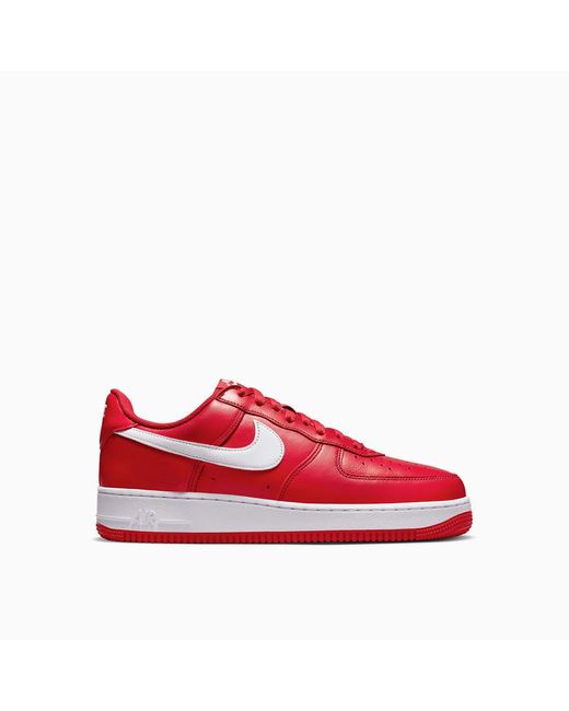 Nike Red Air Force 1 Low Retro Sneakers Fd7039-600 for men