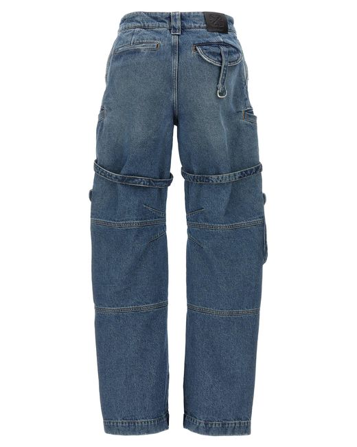 Off-White c/o Virgil Abloh Blue Cargo Over Jeans
