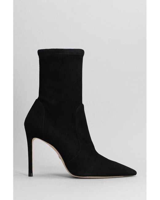 Suede 2025 bootie heels