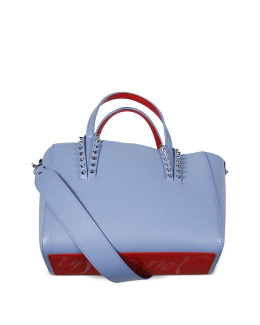 Christian Louboutin Blue Cabata Mini Leather Tote Bag