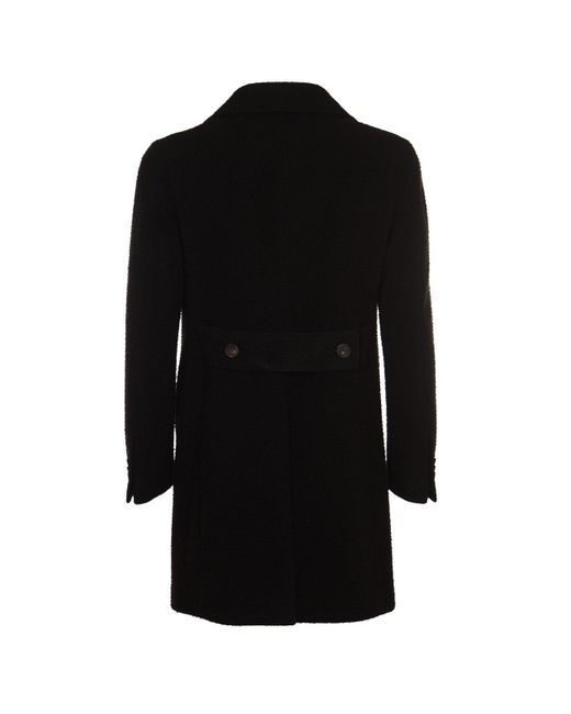 Black cheap peak coat